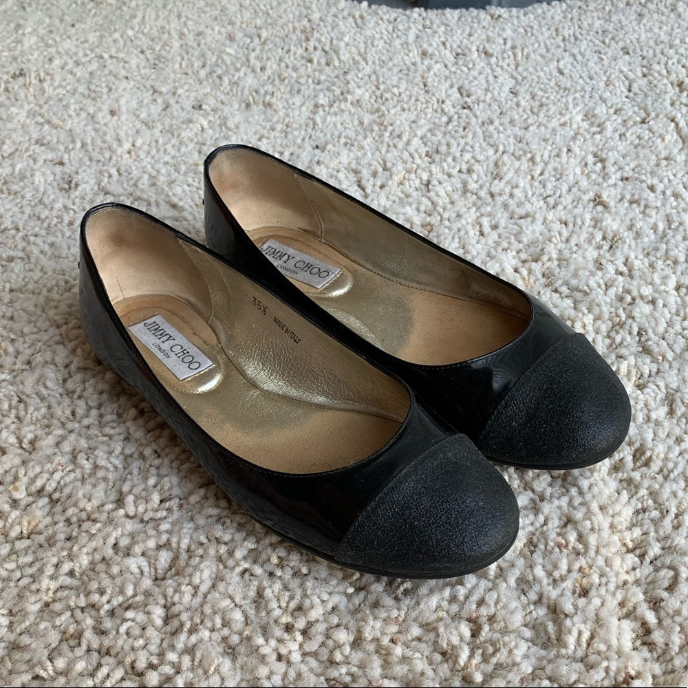 Jimmy Choo Cap-toe Ballet Flats